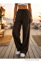 Comfortable Cut Summer Linen Trousers with Elastic Waist