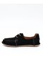 İzel 152 Black Suede Genuine Leather Women's Shoes - 7