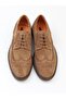 262002 Mink Tumbled Suede Lace-Up Casual Men's Shoes - 5