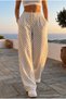 Women's High Waist Polka Dot Patterned Summer Loose-Fit Trousers