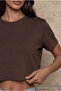 Women's Round Neck Relaxed Fit Short Sleeve Basic 3-Pack Crop T-Shirt - 7