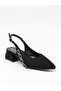 Peri 3668 Black Satin Women's Sandals - 6