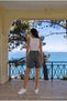 Smoked Women's High Waist Relaxed Fit Snow Wash Jean Shorts - 4