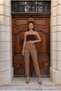 Yüksel High Waist Narrow Leg Trousers with Pockets - 5