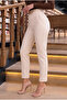 High Waist Pleated Slim Fit Office Trousers - 3
