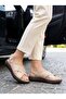 Mns 153 Beige Genuine Soft Leather Women's Sandals - 3