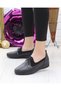 Olga-3 Black Genuine Leather Casual Women's Shoes