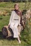 Coffee Cotton Modal Aden Pattern Shawl 3355