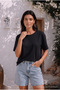 Women's Round Neck Relaxed Fit Short Sleeve Basic T-Shirt