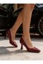 Özma 7021 Burgundy Heeled Women's Stiletto - 3