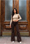 High Waist Stretchy/Lycra Bell Bottom Jeans - 7