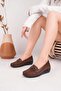 9007 Tan Genuine Leather Casual Women's Shoes