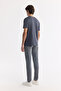 Men's Anthracite Ultrasoft Crew Neck Cotton Plain Modal T-Shirt B001171 - 4