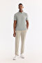 Men's Light Green Polo Collar Zippered Wrinkle-Resistant Quick-Drying Technical Fabric Regular Fit T-Shirt A61Y110 - 6