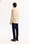 Men's Mink Buttoned Collar Linen Blend Slim Fit Shirt B002001 - 4