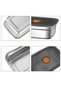 2 Pieces Steel 1500 ml Food Fruit Meat Refrigerator Nutrition Storage Container Mt220 - 4