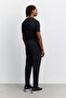 Men's Black Elastic Waist Modal Blend Soft Touch Comfort Fit Sweatpants with Side Pockets A62Y3424 - 6
