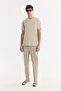 Men's Beige Crew Neck Breathable Soft Touch Printed Regular Fit T-Shirt A61Y1021 - 6