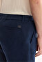 Men's Navy Blue Elastic Waist 100% Linen Relaxed Fit Shorts B003732 - 7