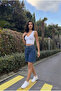 Women's High Waist Five-Pocket Denim Relaxed Fit Shorts - 5