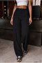 Women's High-Waisted Lycra Elastic Waist Casual Pants - 3
