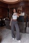 Women's High-Waisted Lycra Elastic Waist Casual Pants - 7