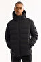 Men's Black Hooded Goose down Water Repellent Windproof -10 Degree Resistant Regular Fit Inflatable Jacket - 7