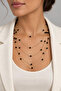 Gold Color Beaded Layered Multi Chain Necklace (35Cm-50Cm) - 3