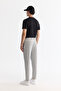 Men's Light Gray Side Elastic Bi-Stretch Easy-Iron Chino Slim Fit Trousers B003037 - 3
