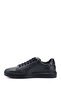 Men's Navy Blue Lace-Up Rubber Sole Genuine Leather Sneakers - 4