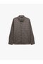 Comfortable Fit Long Sleeve Classic Collar Buttoned Plaid Shirt - 6