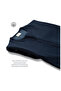 Double Layer Thick Cotton Baby Swaddle Romper - 1.5 Tog - Navy Blue - 5