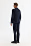 Men's Navy Blue Mono Collar Bi-Stretch Blazer Comfort Slim Fit Jacket A42Y4011 - 4