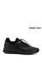 Men's Black Lace-Up Genuine Leather Comfort Sneaker