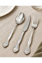 Dafne Antique Silver 18 Piece Boxed Cutlery Set for 6 People Minimal Set 18/10 Premium 304 Quality