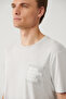 Men's Gray Crew Neck Printed Soft Touch Regular Fit T-Shirt A41Y1136 - 2