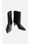 Monika Heeled Boots Genuine Leather Black - 6