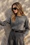 Soft Textured Waist-Fitting Knitwear Cardigan - 5