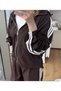 Striped Detailed Tracksuit Set Oversize - 3