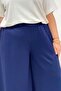 69022 Plus Size Elastic Waist Modal Skirt Trousers - Navy Blue - 2