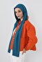 Combed Cotton Boneli Ready-Made Combed Cotton Hooded Shawl Two-Piece Set, Ps-57, Petrol - 2