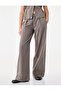 Pleated Cotton Regular Waist Wide Leg Trousers with Pockets - Wide Leg Jeans - 2