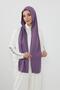 Combed Cotton Boneli Ready-Made Combed Cotton Hooded Shawl Two-Piece Set, Ps-57, Purple 2 - 4