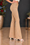 High Quality Women's 5 Pocket Low Rise Flared Skinnyfit Stretchy Jean Pants C619 - 6