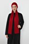 Combed Cotton Boneli Ready-Made Combed Cotton Hooded Shawl Two-Piece Set, Ps-57, Burgundy - 2