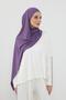 Neck-Covering Veil Feature Combed Cotton Boned Shawl, Ps-58, Purple 2 - 6