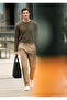 Khaki Plain 100% Cotton T-Shirt - 2