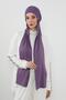 Combed Cotton Boneli Ready-Made Combed Cotton Hooded Shawl Two-Piece Set, Ps-57, Purple 2 - 2
