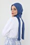 Combed Cotton Boneli Ready-To-Wear Combed Cotton Hooded Shawl Two-Piece Set, Ps-57, Indigo - 7