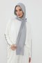 Combed Cotton Boneli Ready-Made Combed Cotton Hooded Shawl Two-Piece Set, Ps-57, Gray 2 - 8